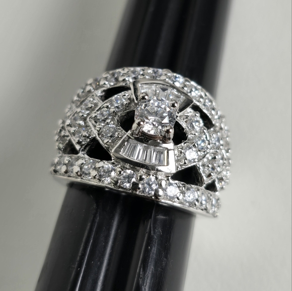 Watch Video / Sterling Silver 925 Elegant Silver Ring - Picture 3 of 5